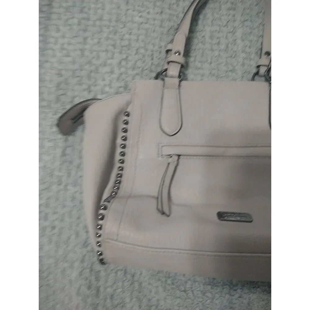 Jessica Simpson Handbag Gray Pewter Embellishment Boho